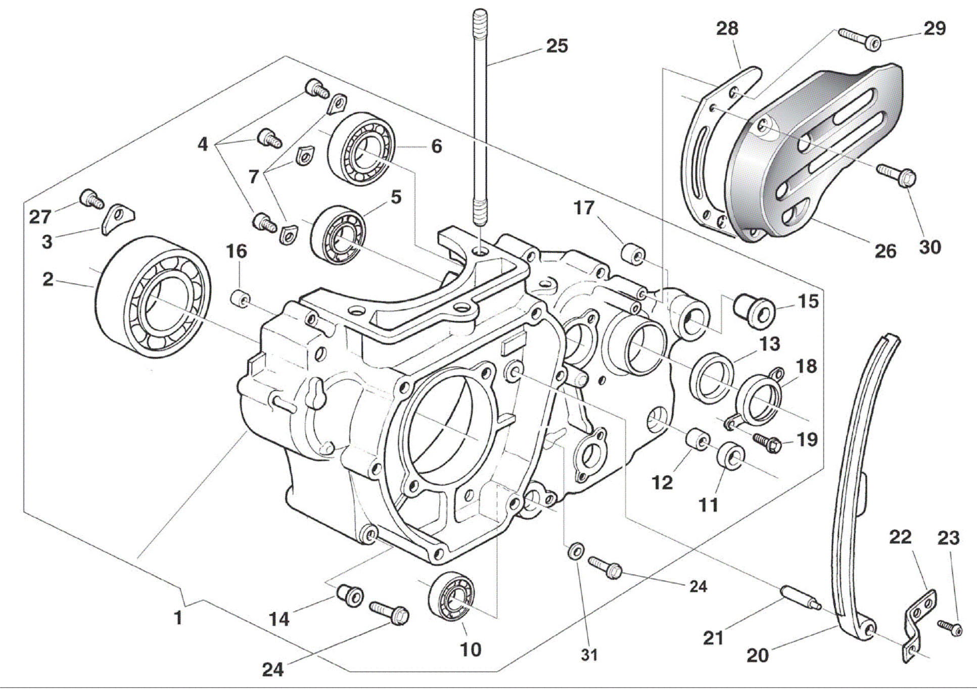 CRANKCASE CARTER L.H.