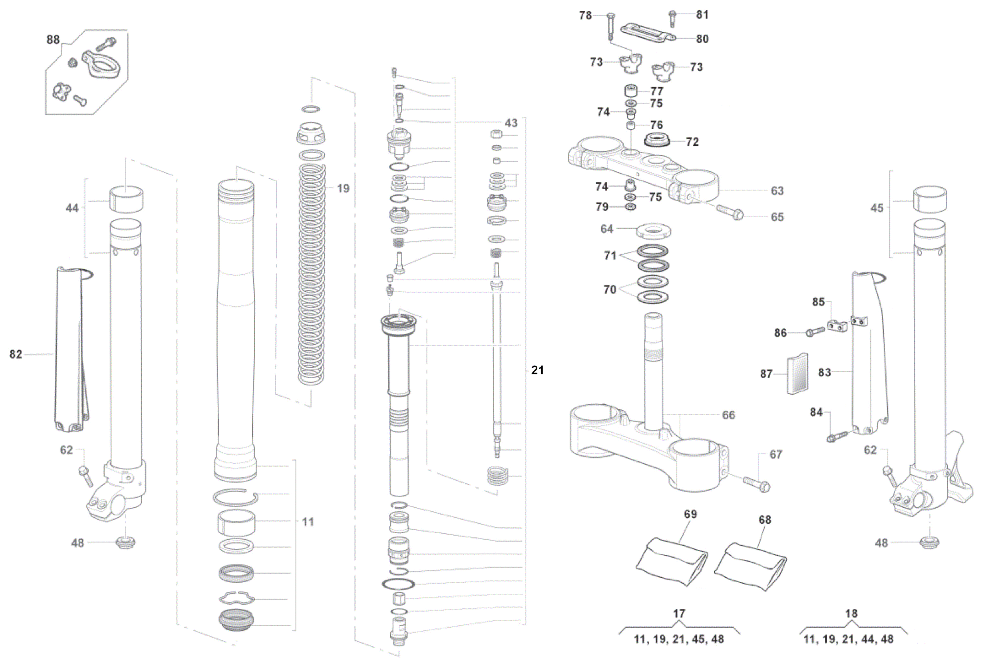 FRONT FORK (TC-TXC)