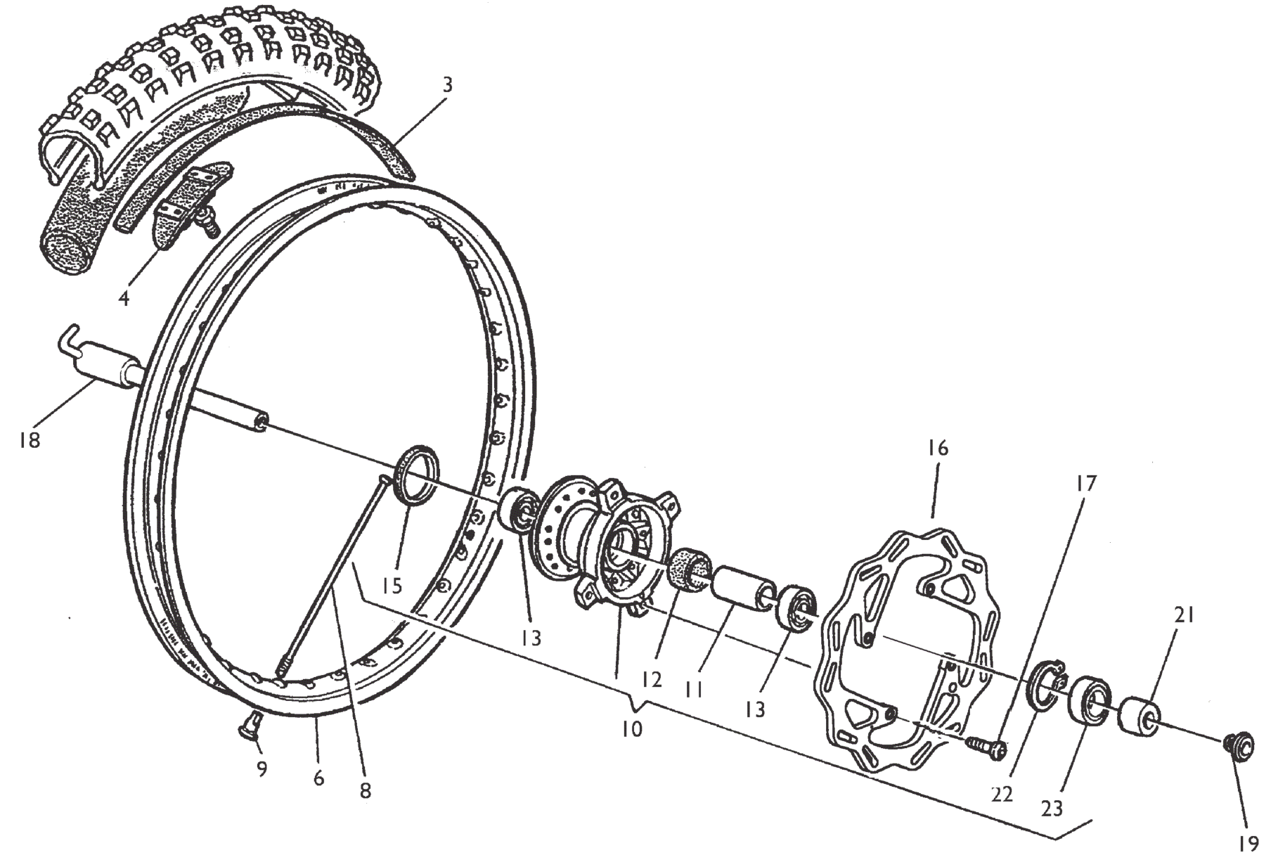 FRONT WHEEL (TE-TC-TXC)