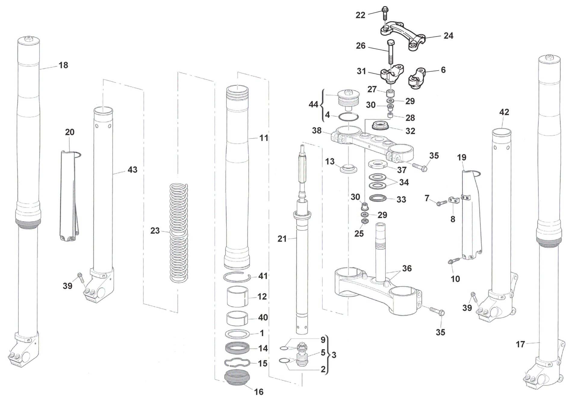 FRONT FORK (WR)