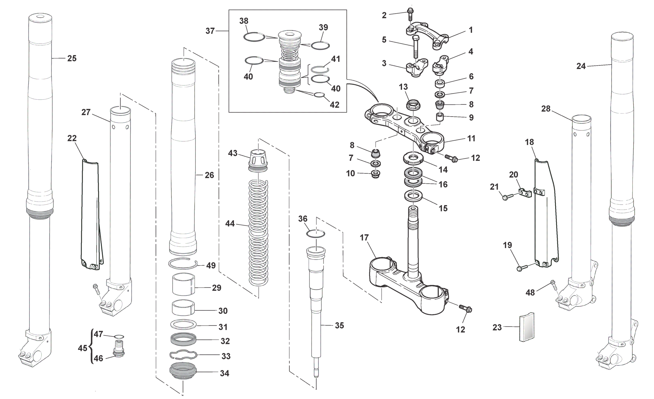 FRONT FORK (TE)