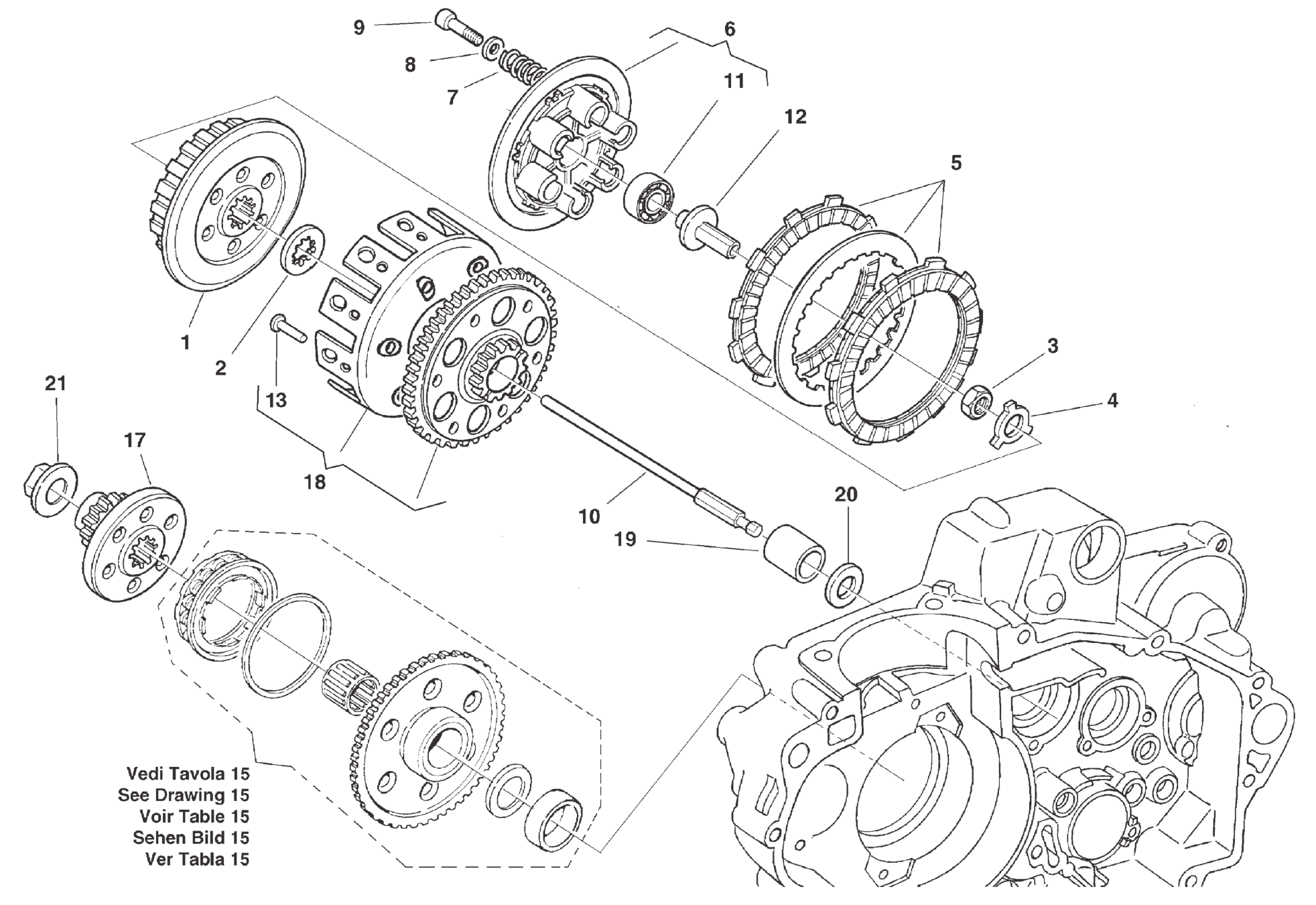 PRIMARY DRIVE - CLUTCH