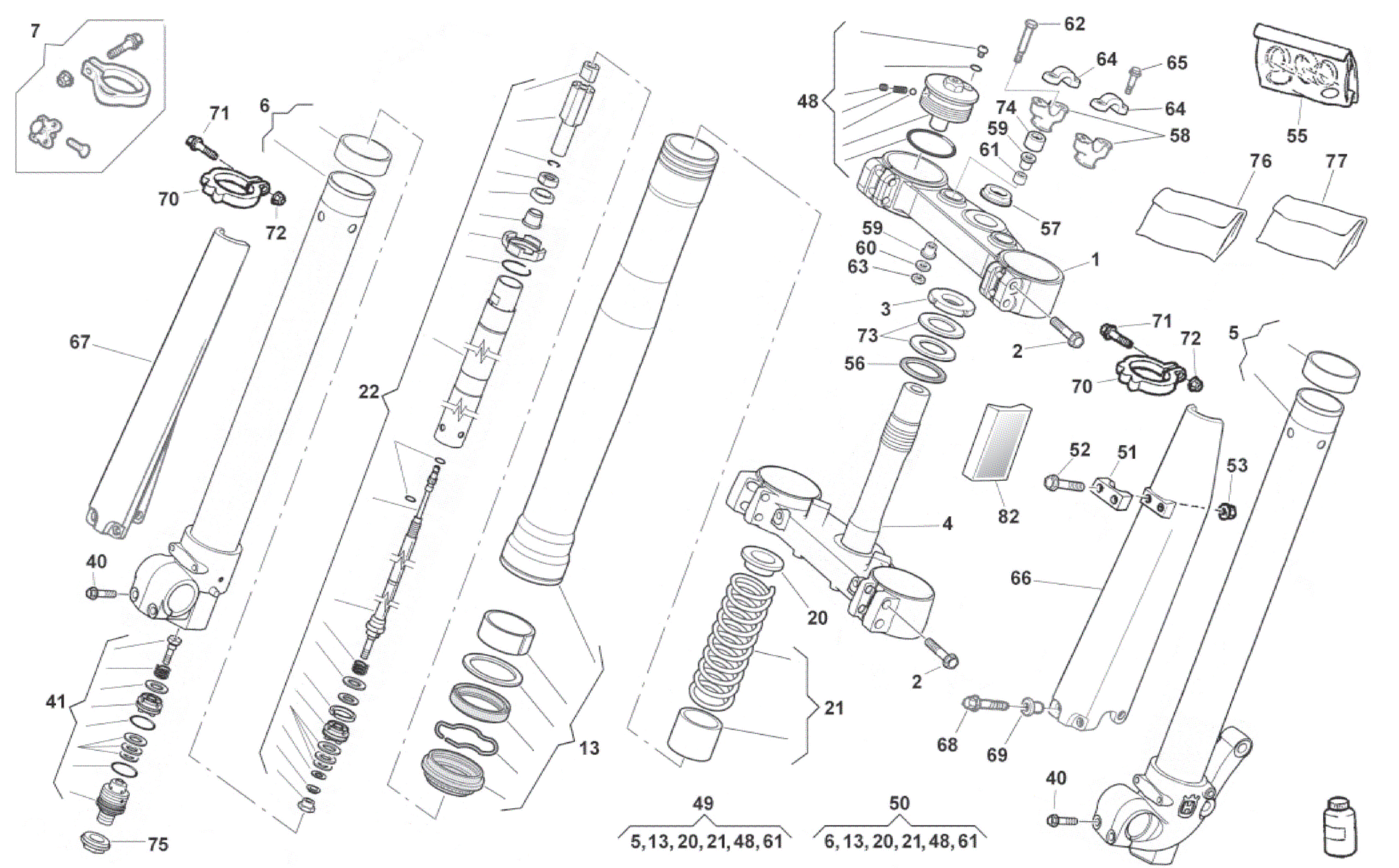 FRONT FORK (TC 250 EU2)