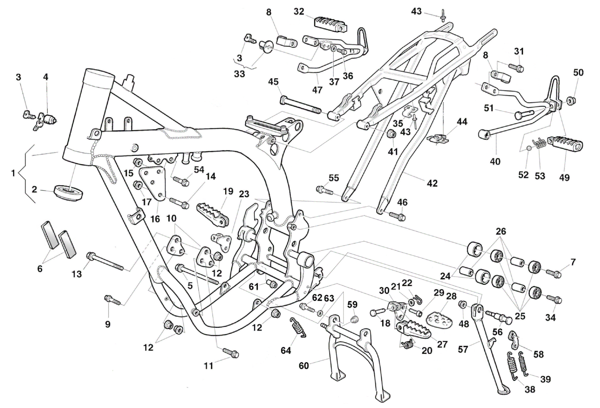 FRAME - FOOTRESTS