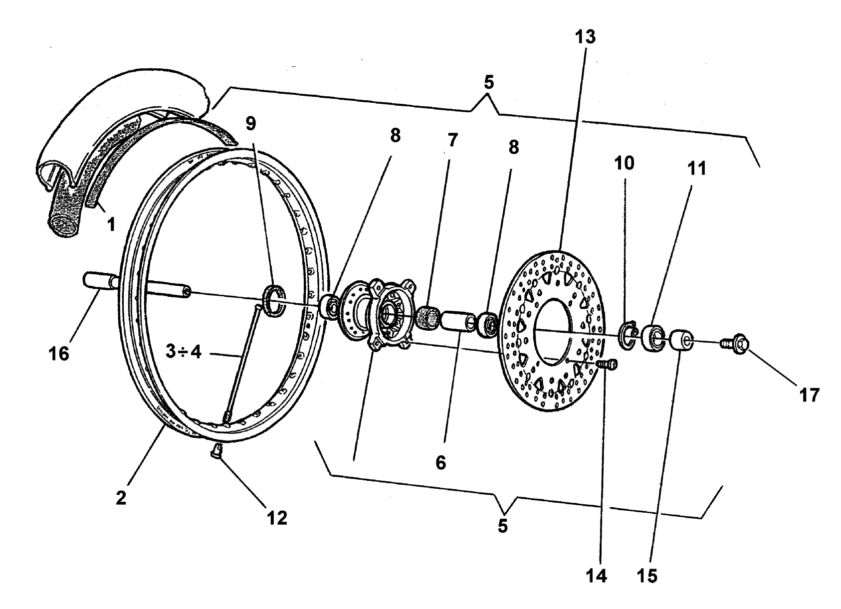 FRONT WHEEL (SM)