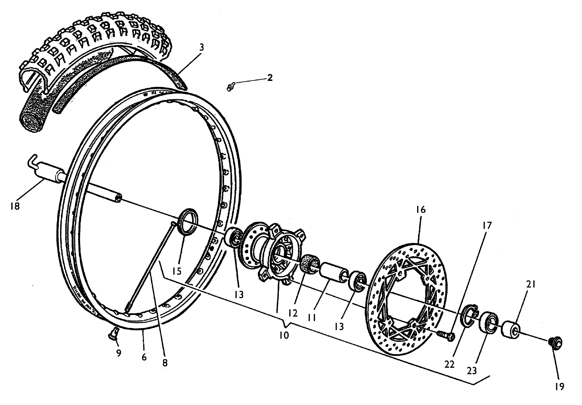 FRONT WHEEL (TE)