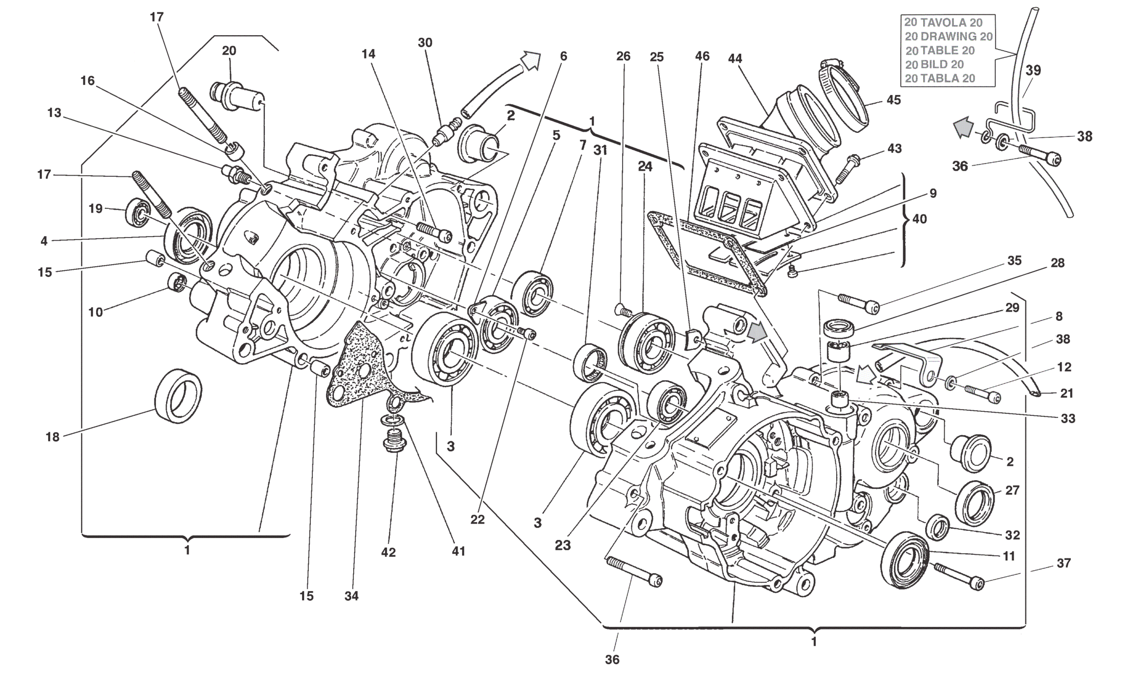 CRANKCASE CARTER