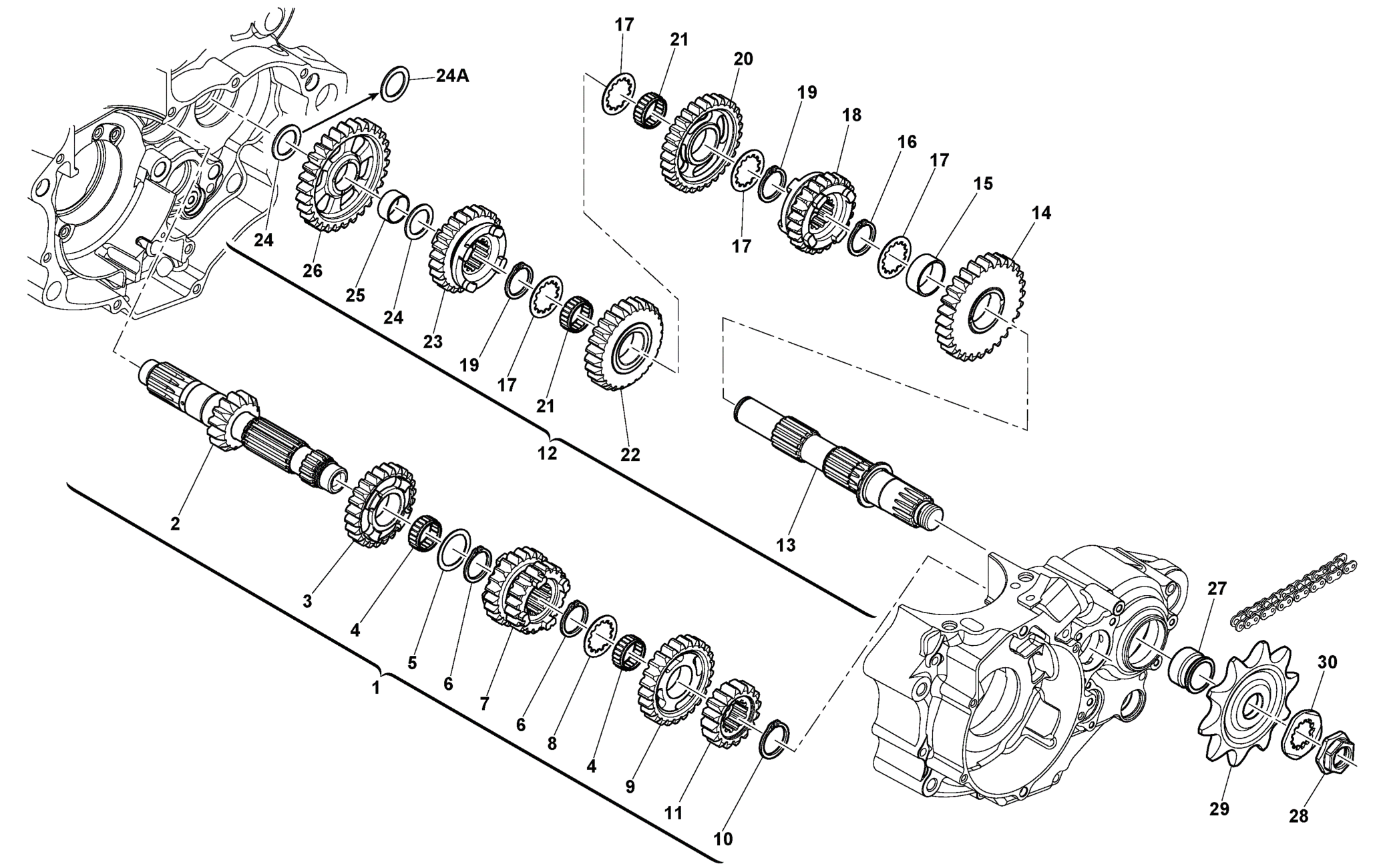 GEAR BOX (TE-TXC)