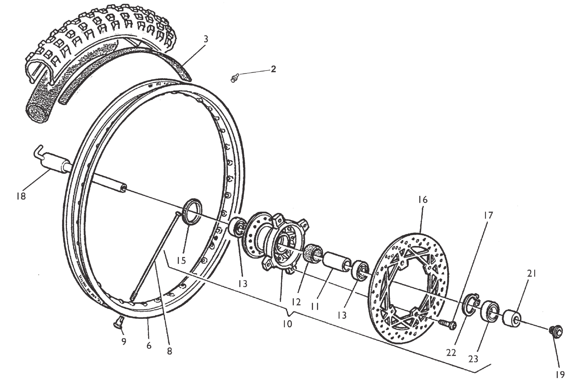 FRONT WHEEL (TE)