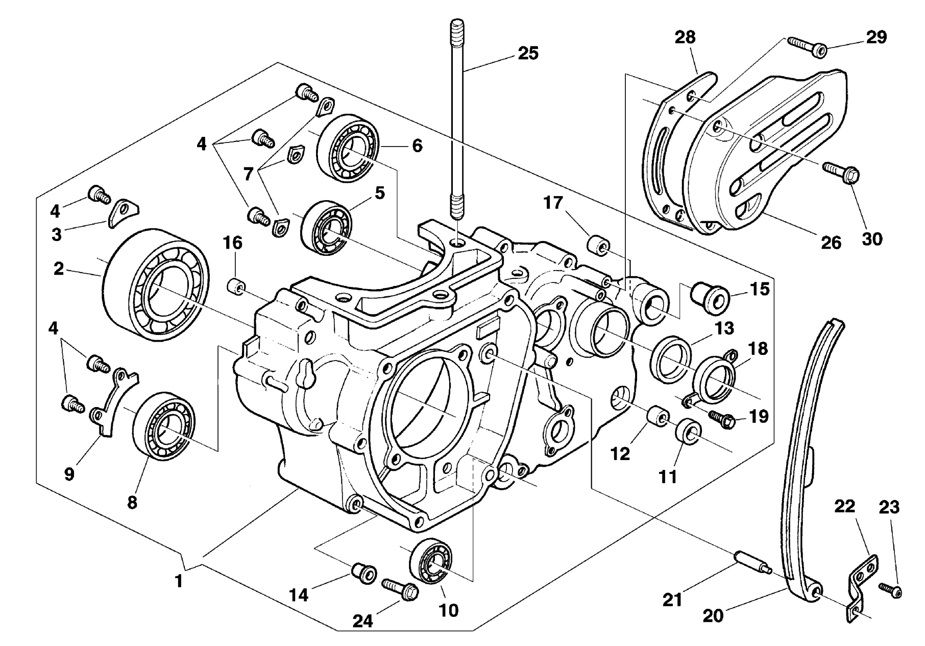 CRANKCASE CARTER L.H.