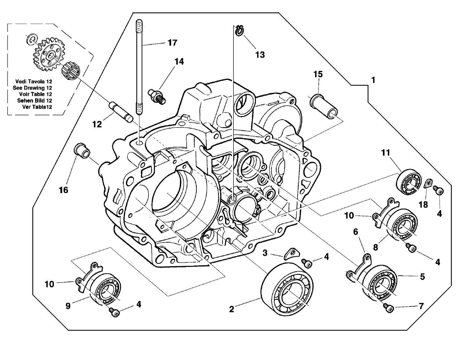 CRANKCASE CARTER R.H.