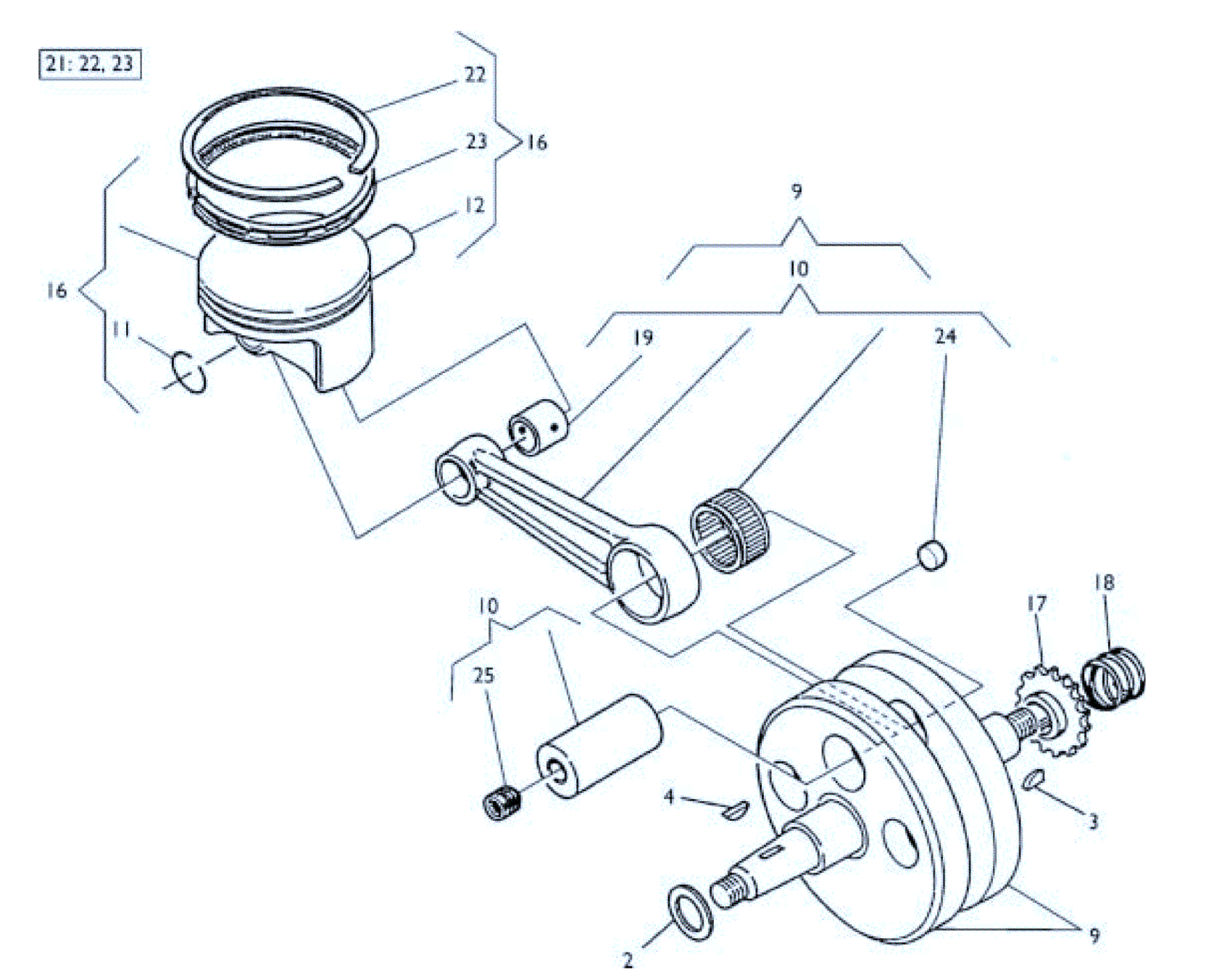 CRANKSHAFT - PISTON