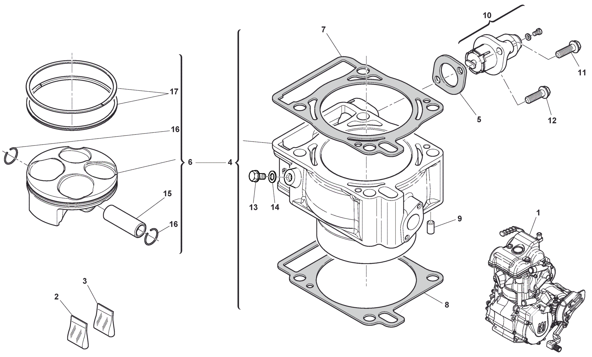 CYLINDER - PISTON (310)