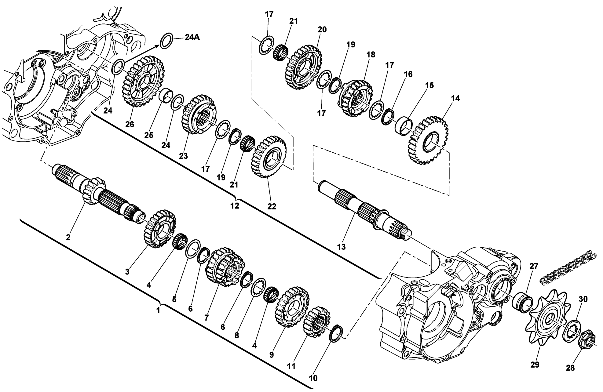 GEAR BOX (TE-TXC)