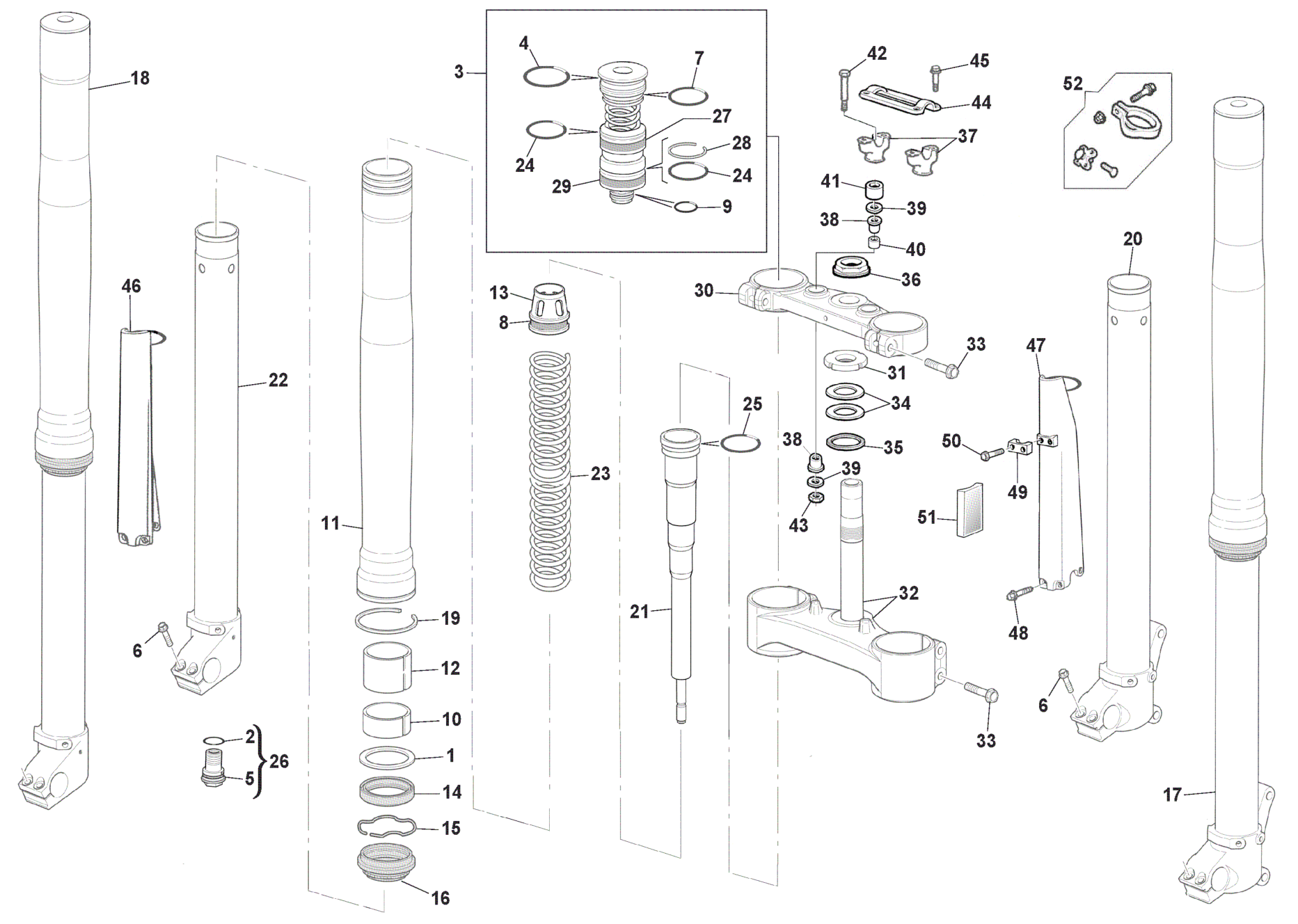 FRONT FORK (TC-TXC)