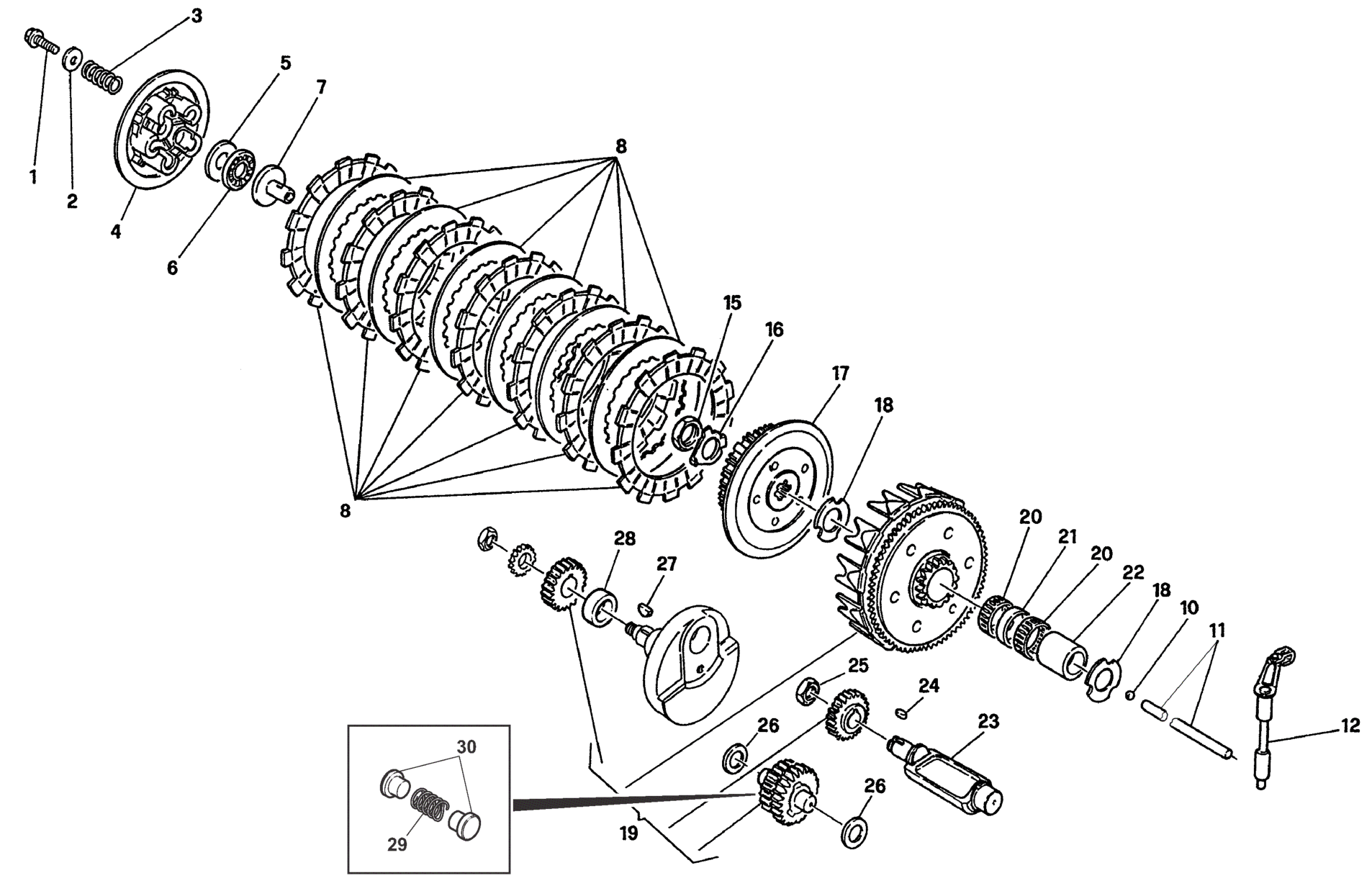 PRIMARY DRIVE - CLUTCH