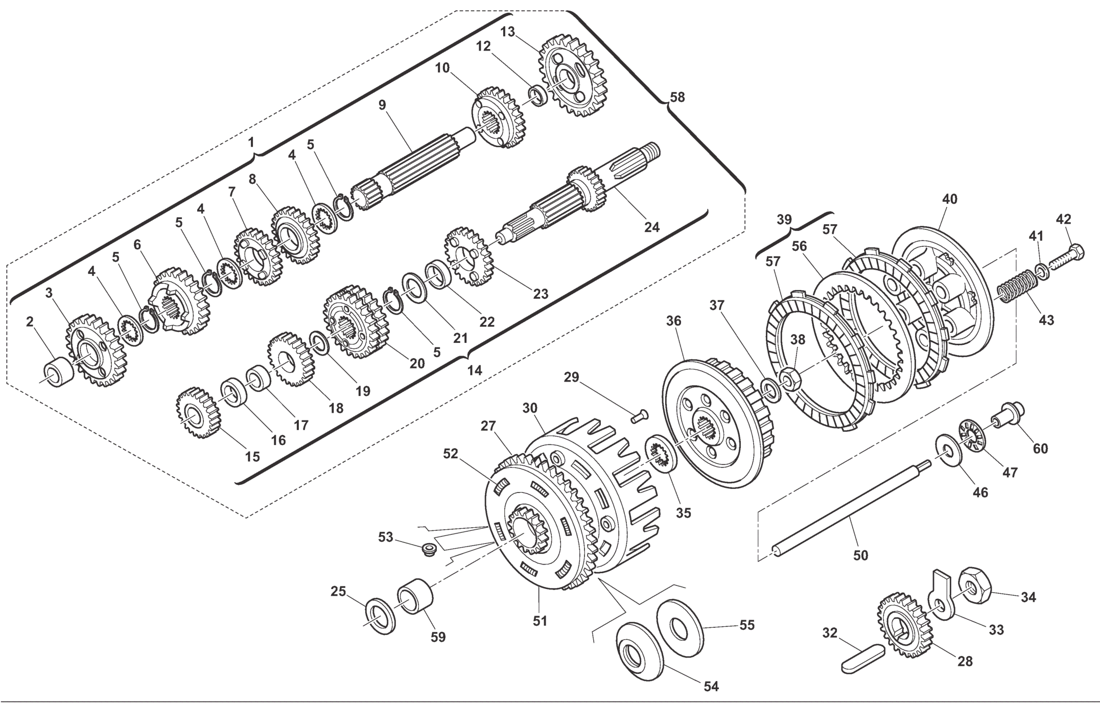 PRIMARY DRIVE - CLUTCH