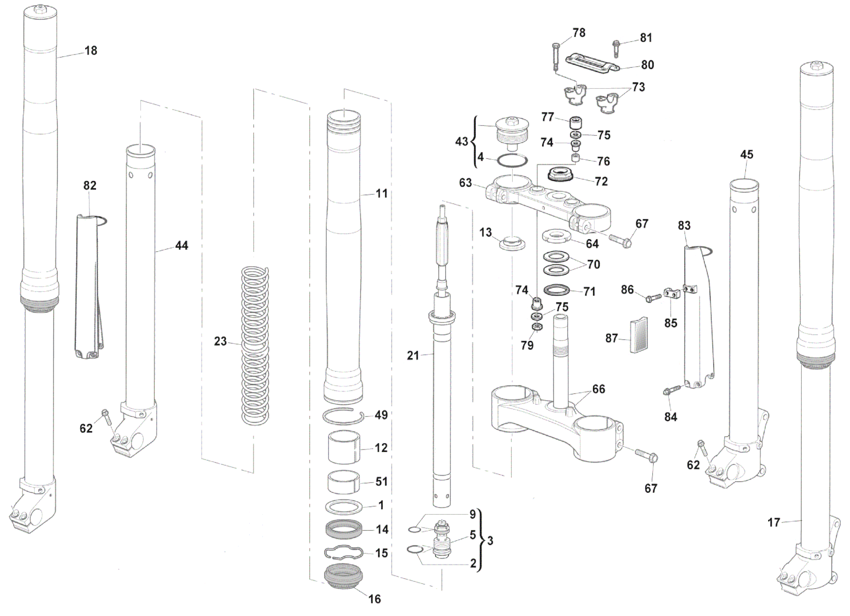 FRONT FORK ASSEMBLY