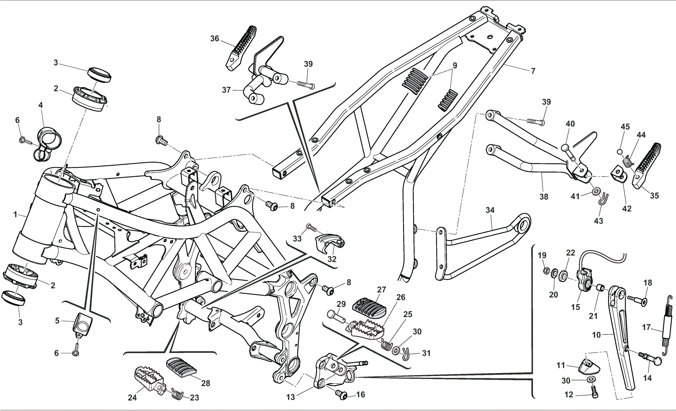 FRAME - FOOTRESTS