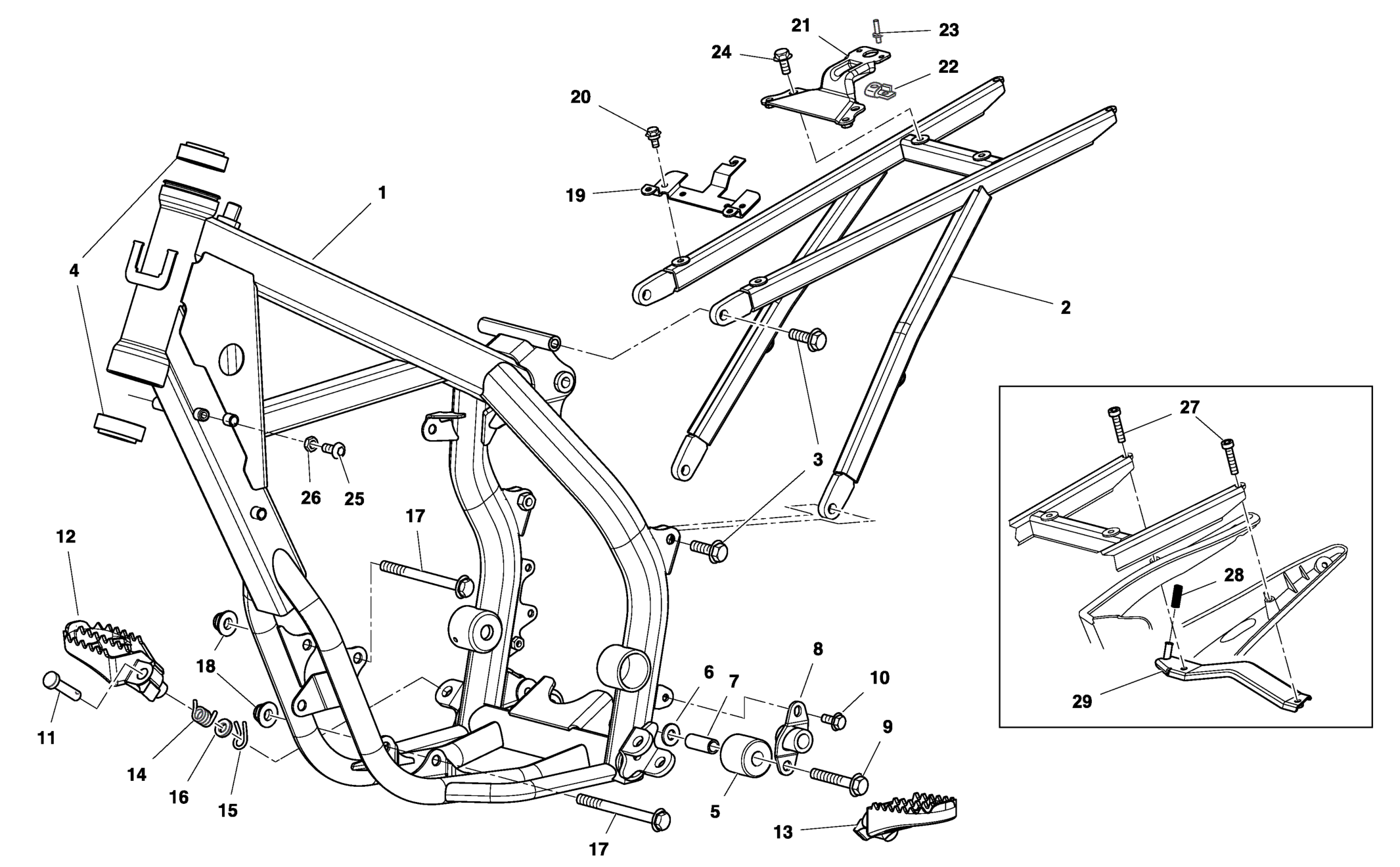 FRAME - FOOTRESTS