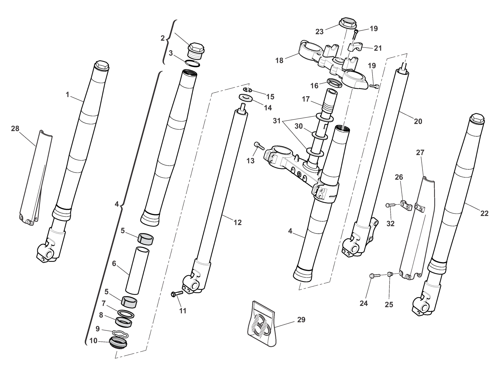 FRONT FORK ASSEMBLY