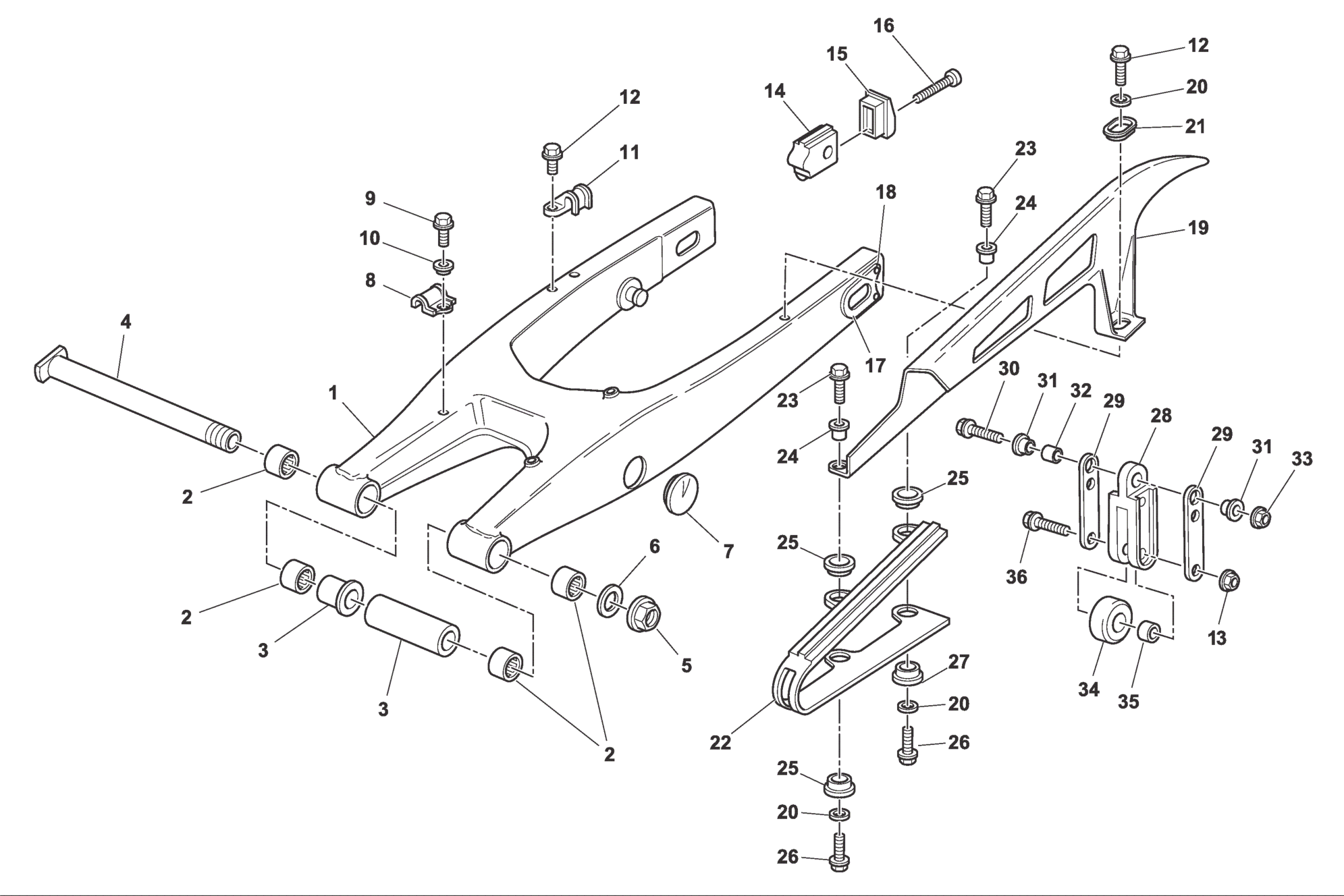 REAR SWING ARM