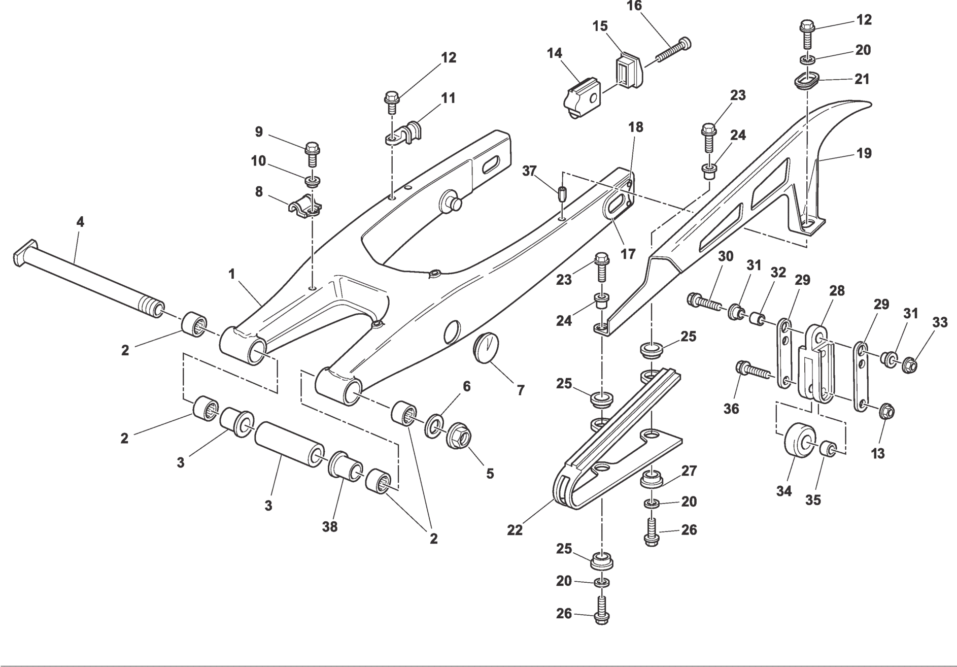 REAR SWING ARM