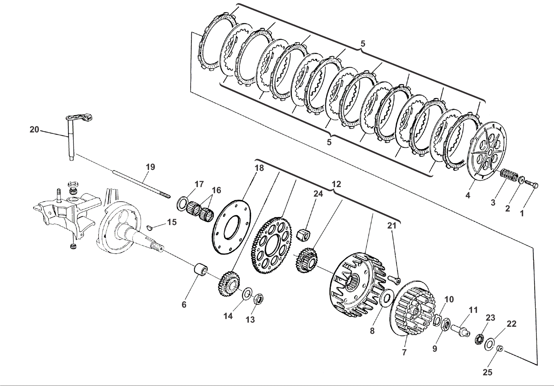 PRIMARY DRIVE - CLUTCH