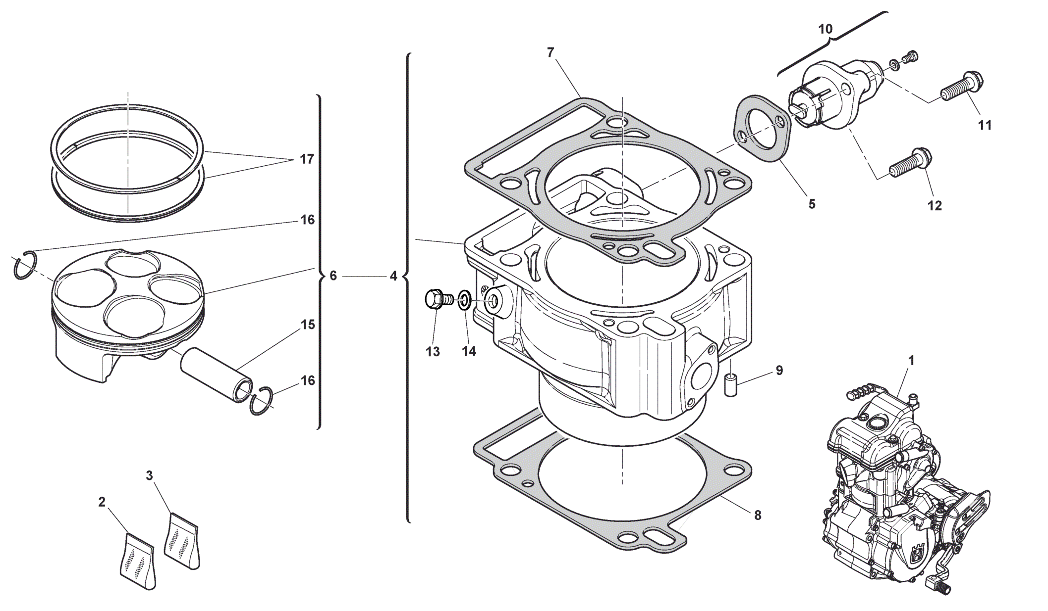 CYLINDER - PISTON (310)