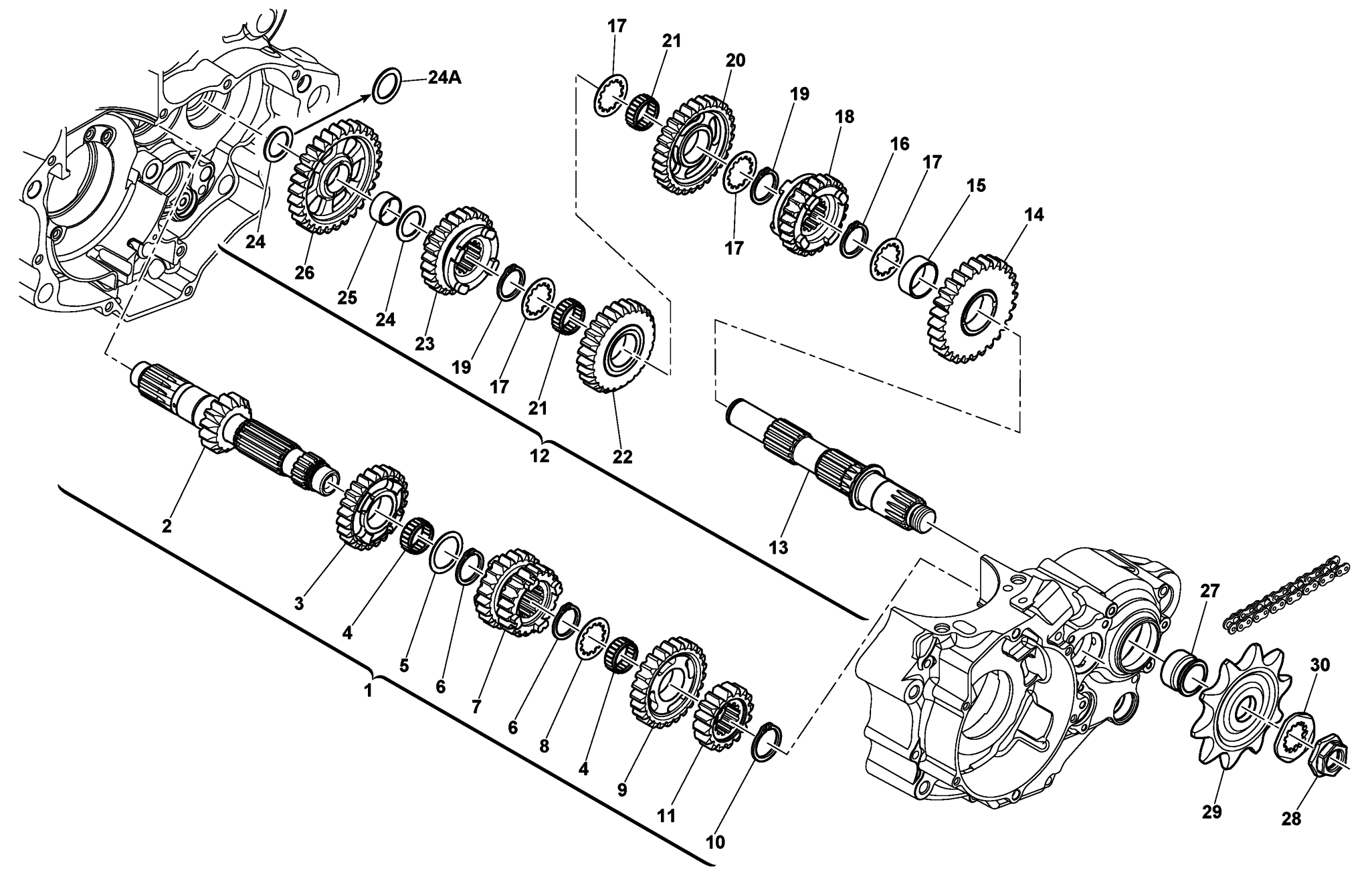 GEAR BOX (TE-TXC)