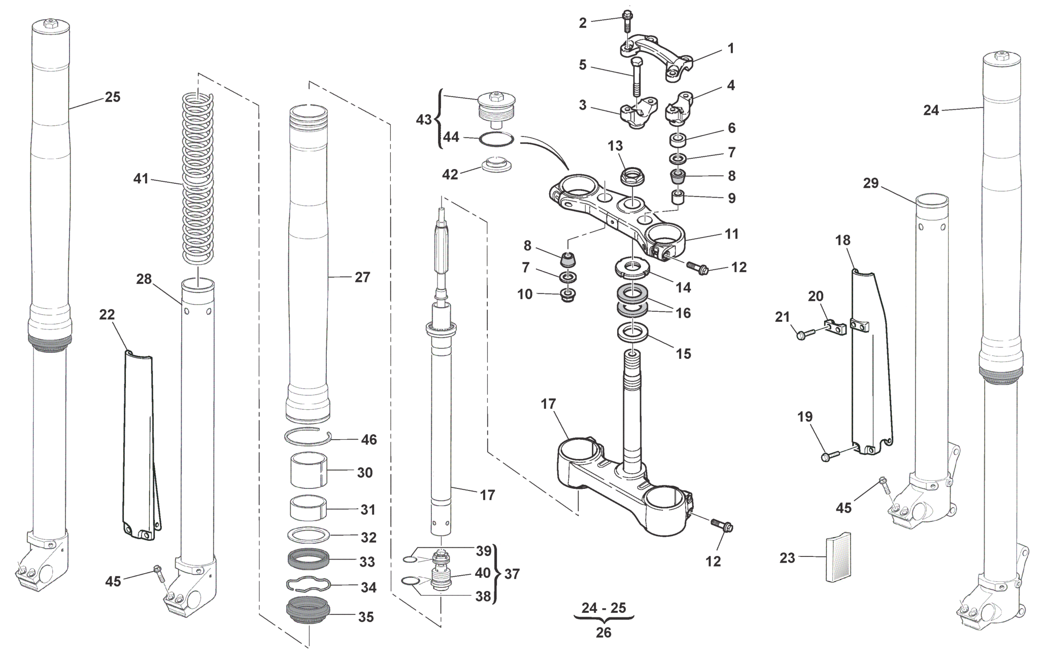 FRONT FORK (TE)