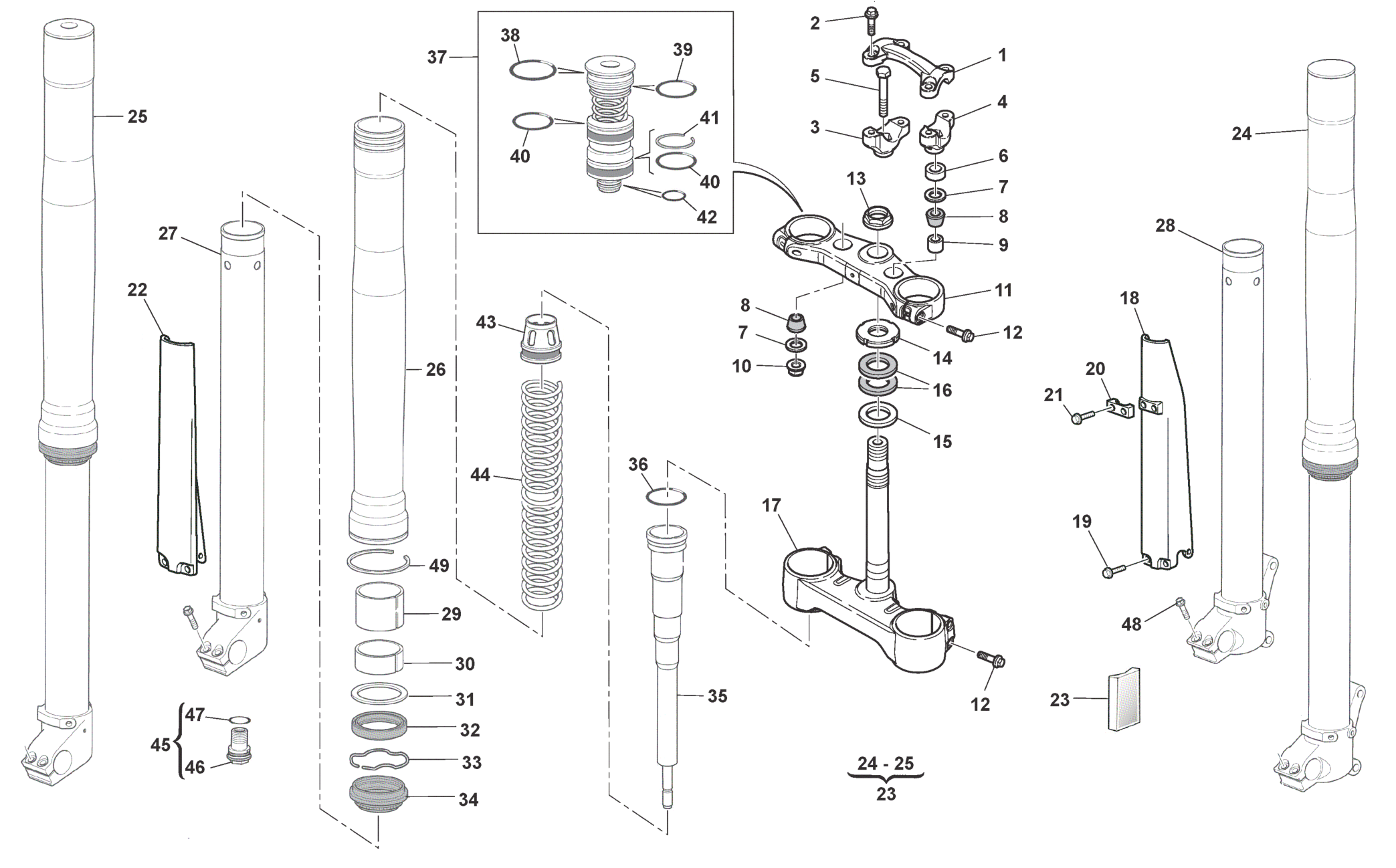 FRONT FORK (TC-TXC)