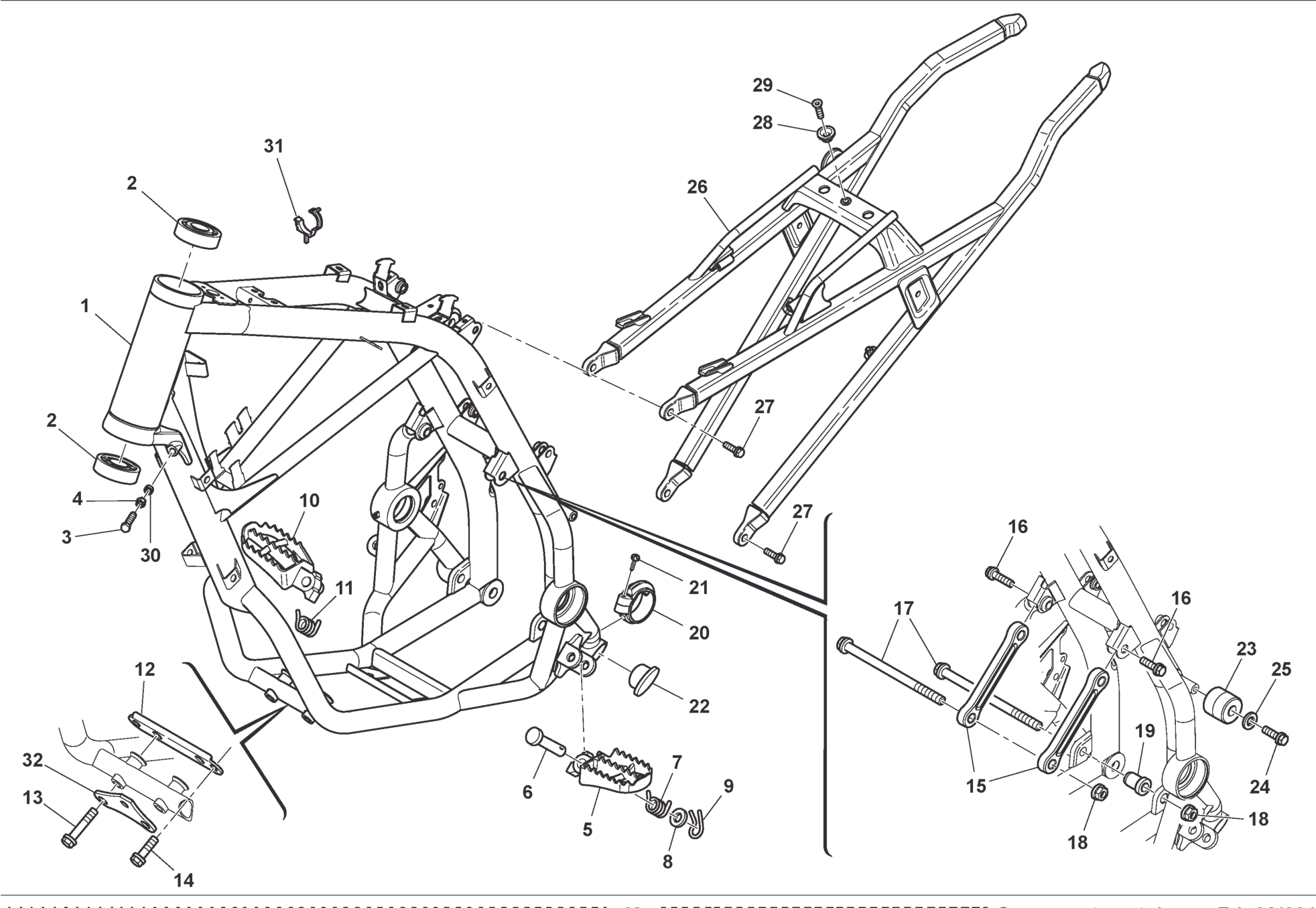 FRAME - FOOTRESTS