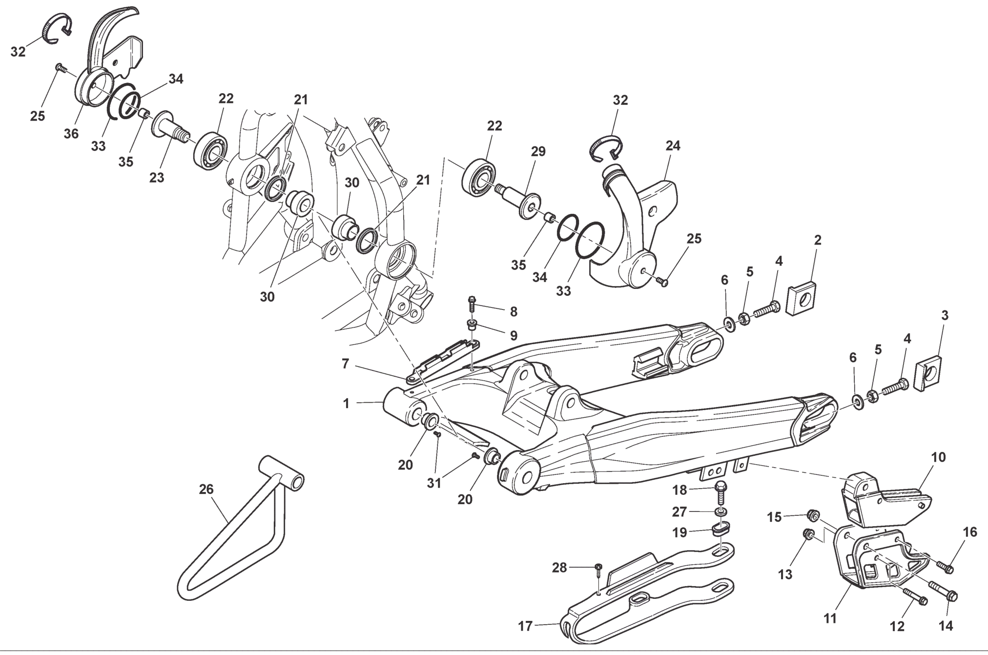 REAR SWING ARM