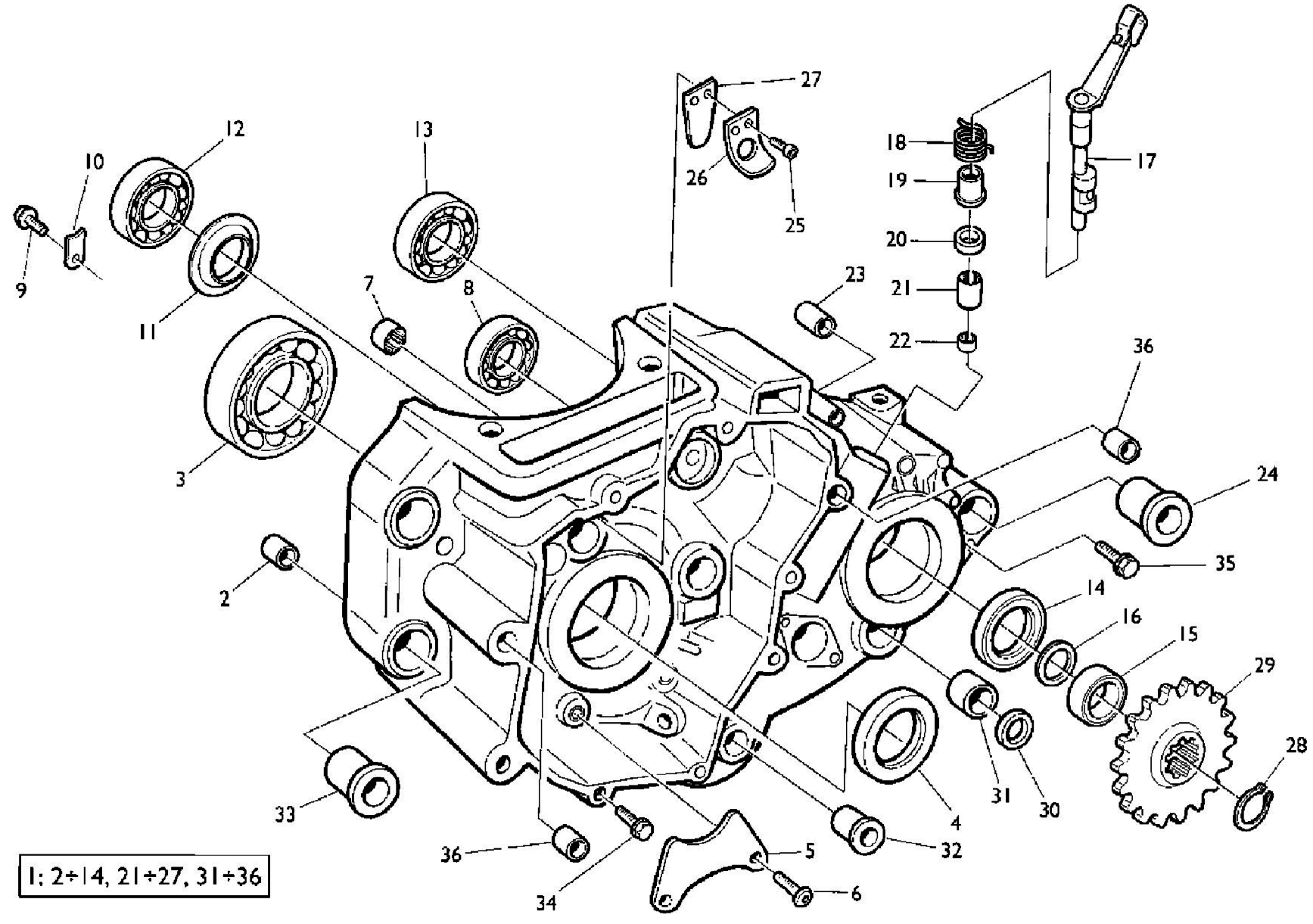 CRANKCASE CARTER L.H.