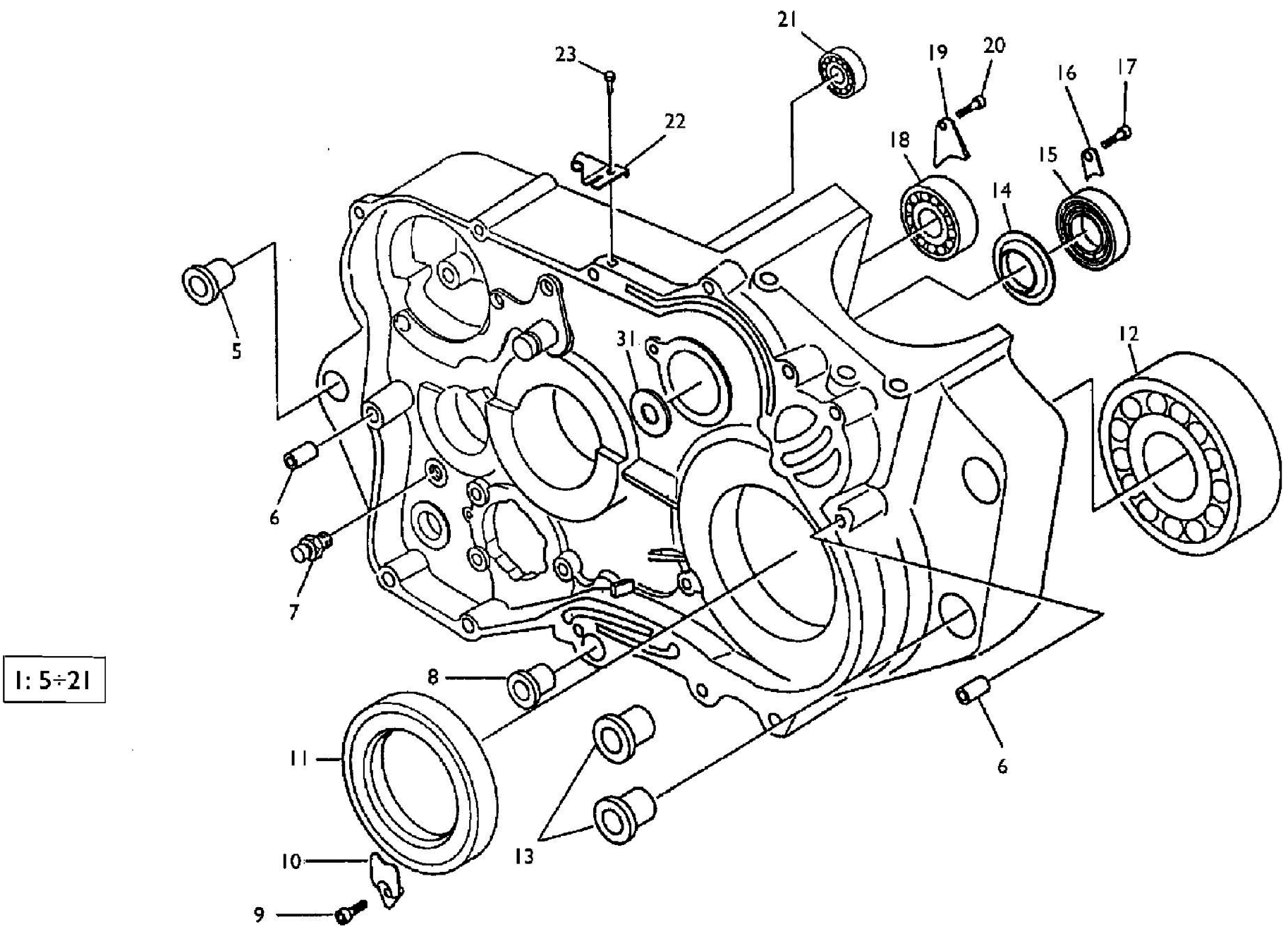 CRANKCASE CARTER R.H.