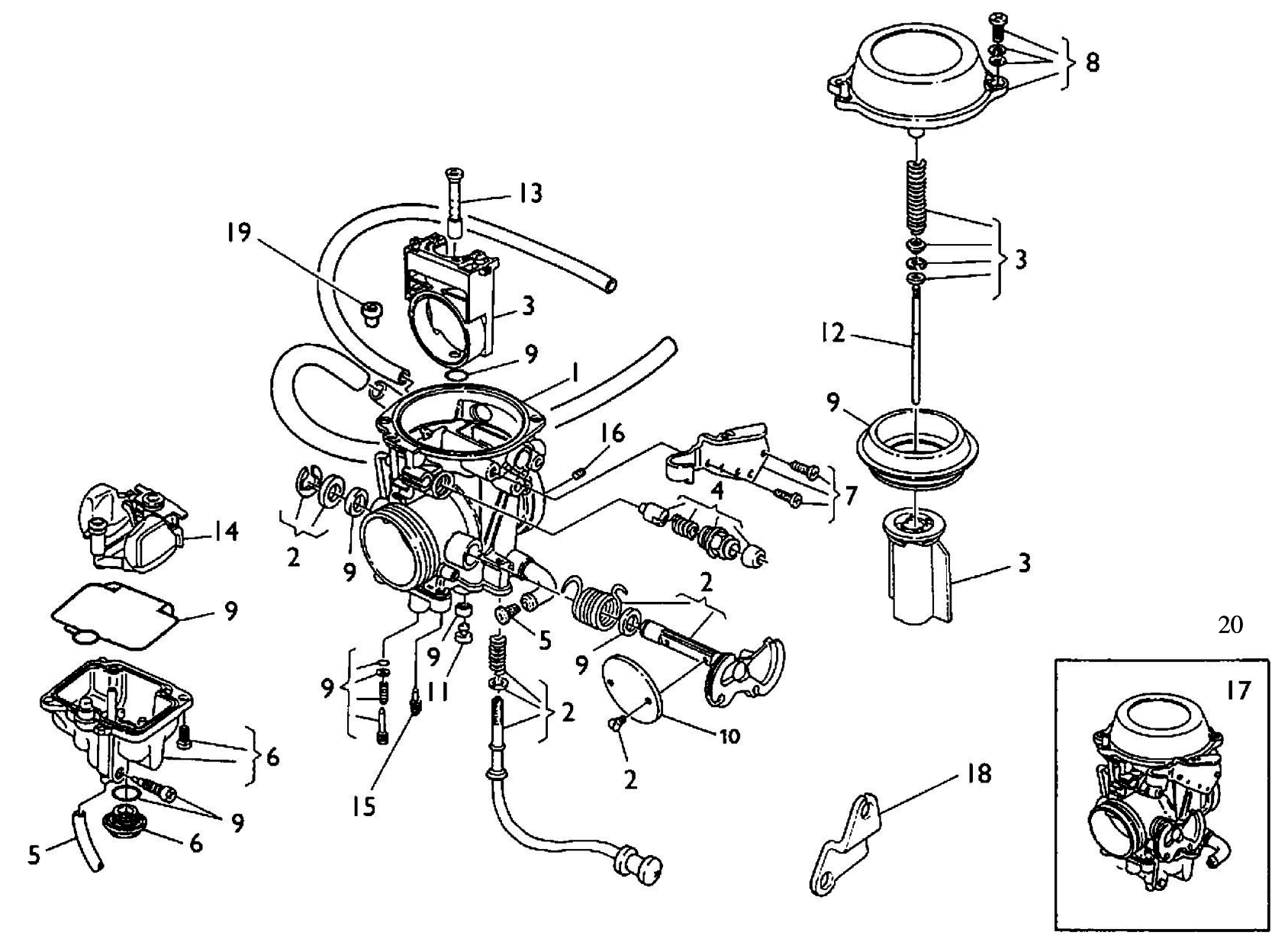 CARBURETOR ''Mikuni'' ''SMS''